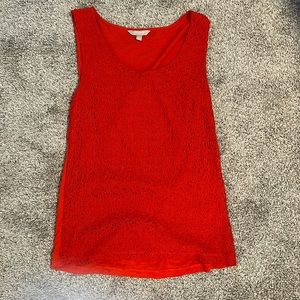 Banana Republic Orange Lace Tank XS